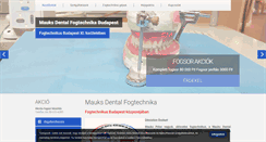 Desktop Screenshot of mauksdental.hu
