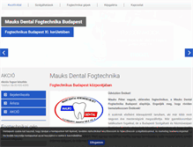 Tablet Screenshot of mauksdental.hu